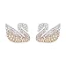 Produktbild Swarovski Iconic Swan Ohrringe für Frauen, mehrfarbiges Kristall, rhodiniert