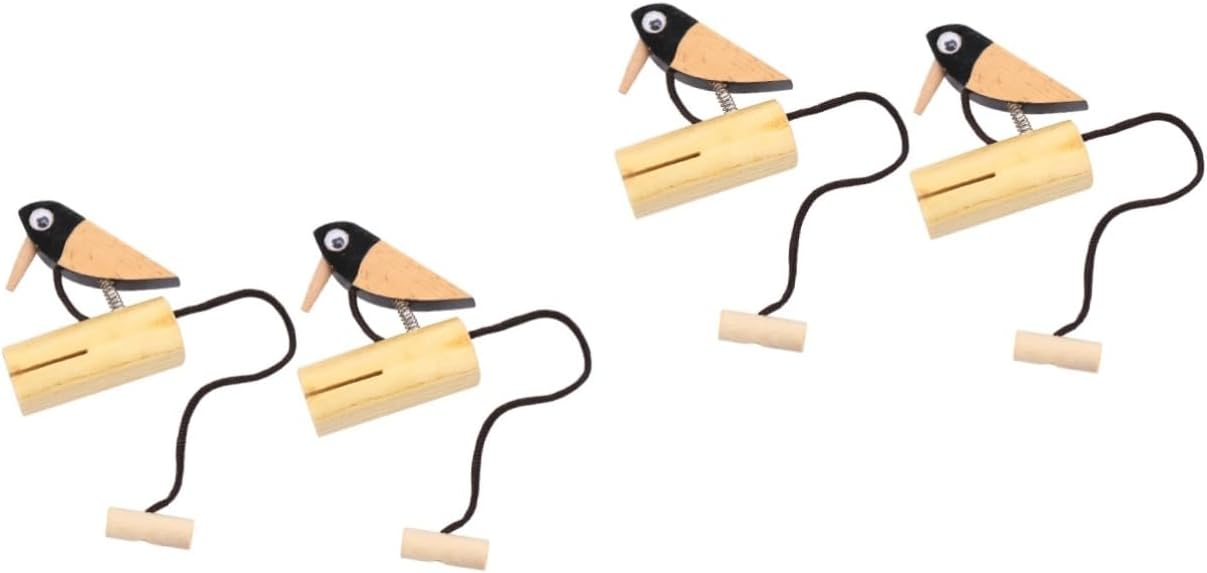 POPETPOP 4pcs Percussion Toy for Boys and Girls Boys and Girls Toys Eco-Friendly Wooden Doorbell for Classroom