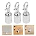 NUOBESTY 6pcs Heavy Duty Rope End Caps with Hook Inner Connector Stainless Steel Cord Stoppers for Secure Railing Versatile Use Boats Trucks and Industrial Settings