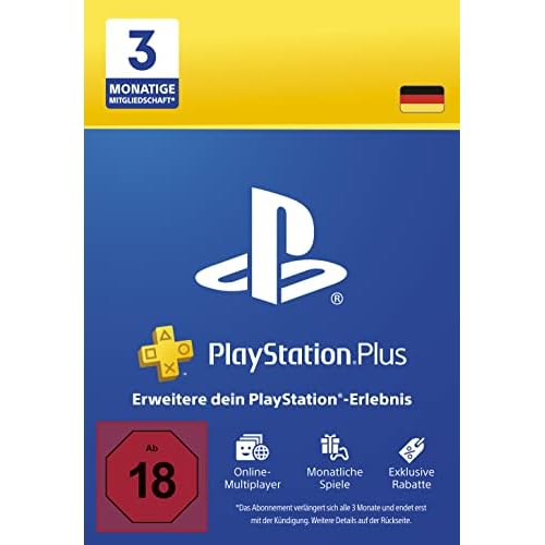 PlayStation Plus Mitgliedschaft | 3 Monate | deutsches Konto | PS5/PS4 Download Code