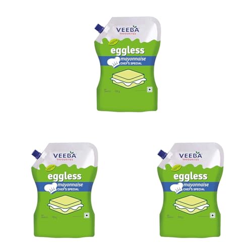 Image of Veeba Eggless Mayonnaise (700 Grams) I Veg Mayonnaise I 100% Vegetarian Mayo I Extra Creamy and Delicious I Rich and Thick Texture I Dip, Spread and Dunk(Image May Vary) (Pack of 3)