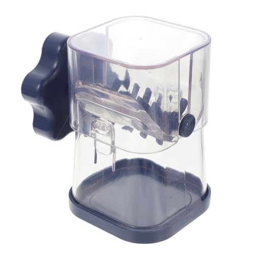 WATIIFUFU Broyeur de Noix Manuel Compact Bleu Foncé, Plastique Solide, Hachoir Amovible Pratique, Outil Cuisine Polyvalent pour Fruits Secs et Chocolat, Cuisine Maison et Outdoor, Facile