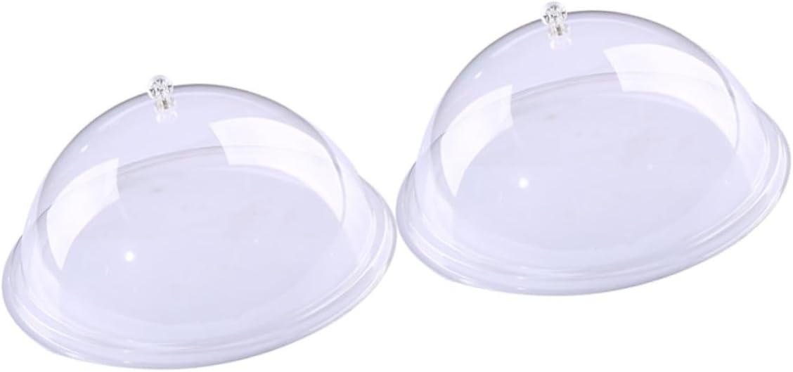 2 Pack round Acrylic Food Cover for Bug Protection and Storage