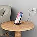 Amazon Basics 10W Qi Certified Wireless Charging Stand, for Phone 16/15/14/13/12/11/X, Samsung, and More, with USB Cable (No AC Adapter), Black