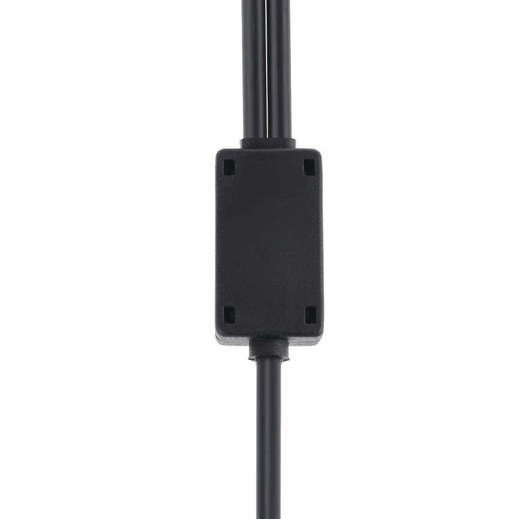 Mono Cable Line Cord Repairing 200cm Aviation Headset Dual-Plug Aircraft Headphones Replacement Headphone Male to Male