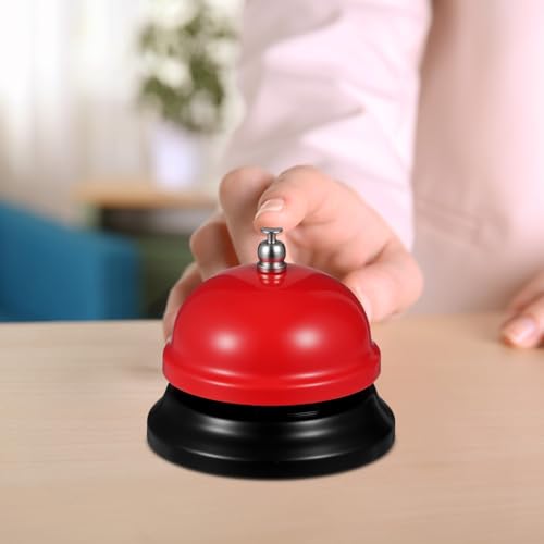 10 Pcs Call Bell, 3 Inch Desk Bell, Metal Multi-Color Service Bells for Hotel, Restaurant, Office, School, Kitchen, Bar, and Counter Supplies