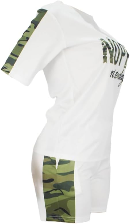 Women 2 Piece Outfits Summer Short Sleeve Pullover Tops and Matching Shorts Pants Lounge Sets - Image 4