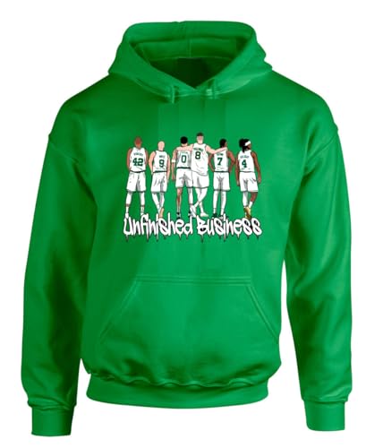 Green Boston Unfinished Business Jayson Tatum Jaylen Brown Hooded Sweatshirt