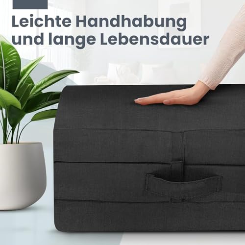 Bout3 Klappmatratze, Gästematratze, 3-Teilige Schaumstoff Faltmatratze, Klappbar Sitzblock, Faltbare Reisebett Matratze… – Ansicht 5