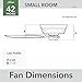 Hunter Fan Company 52392 Low Profile Ceiling Fan, Matte Black