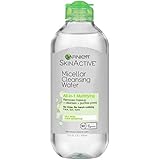 Garnier SkinActive Micellar Cleansing Water, All-in-1 Makeup Remover and Facial Cleanser, For Oily Skin, 13.5 fl oz