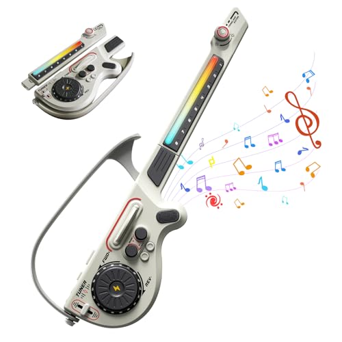 RedCrab Guitarras Musicales para Niños, Guitarras Eléctricas Inteligentes Sin Cuerdas con Tocadiscos DJ, Set de Guitarras de Juguete para Principiantes en la Educación Music (Verde Grisáceo)