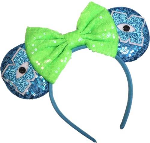 CLGIFT Princess Minnie Ears,Pick your color, Flower Minnie Ears, Floral minnie ears, Purple Sparkle Mouse Ears (Monsters Inc)