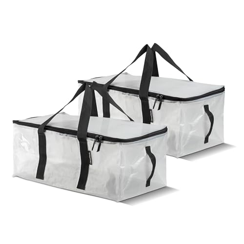 CleverMade Under Bed Storage Bag - Collapsible Storage for Shoes and Clothes Easy Use - Heavy Duty Utility Bag Home