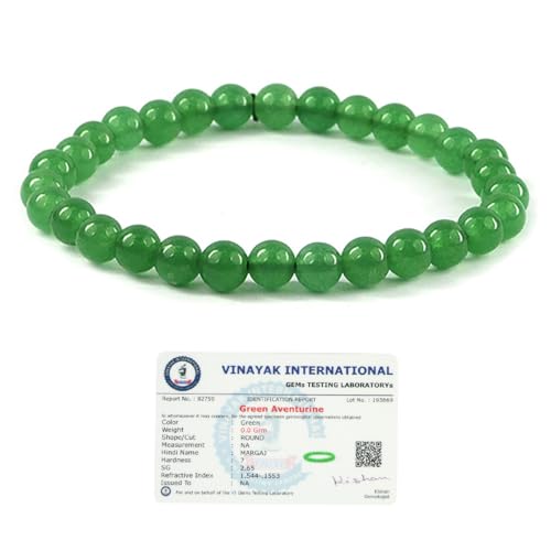 Image of Reiki Crystal Products Certified Natural Crystal Stone Bracelet 6 mm Round Beads for Men & Women | Premium Gemstone Jewellery Collection | Reiki Charged | Multiple Stone Variants Available