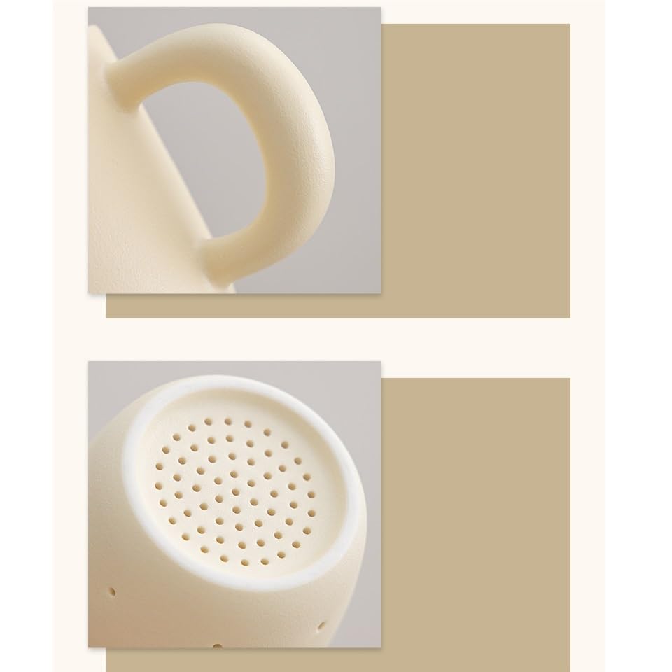 Tasse à thé Tasse à thé simple et moderne en céramique jaune crème, avec couvercle et filtre, idéale for le bureau et la maison Récipient de trempage(B)