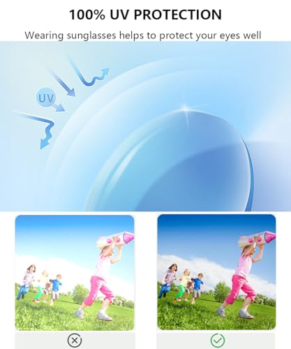 2 Pairs Kids Sunglasses Lightweight Frame Baseball Cycling Sports Sunglasses for Aged 6-144