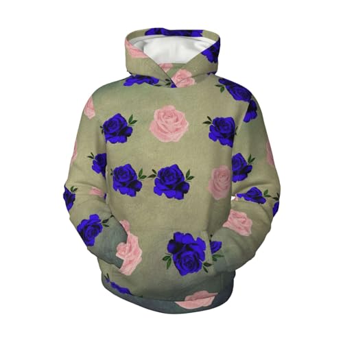 Vintage Rose Boy, Girls Sports Shirt Youth Pullover Fashion Hooded Sweatshirt4