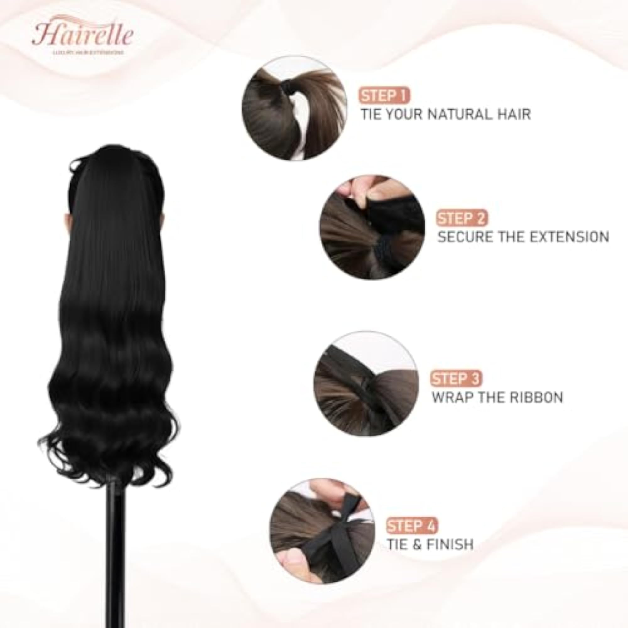 Women's Synthetic Curly Ponytail Ribbon Extension