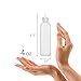 MoYo Natural Labs 4 oz Squirt Bottles, Squeezable Empty Travel Containers BPA Free HDPE Plastic for Essential Oils and Liquids, Toiletry/Cosmetic 20-410 Neck Bottle (Pack of 4, HDPE Translucent White)