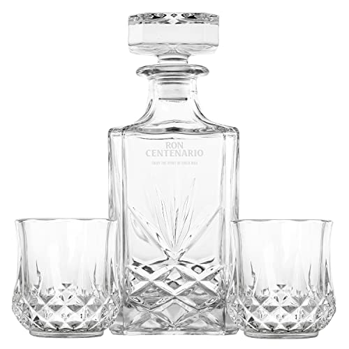Geschenkbox Centenario 25 Gran Reserva Rum (0,7 l / 40% Vol.) + Decanter + 2 Tumbler – Bild 4