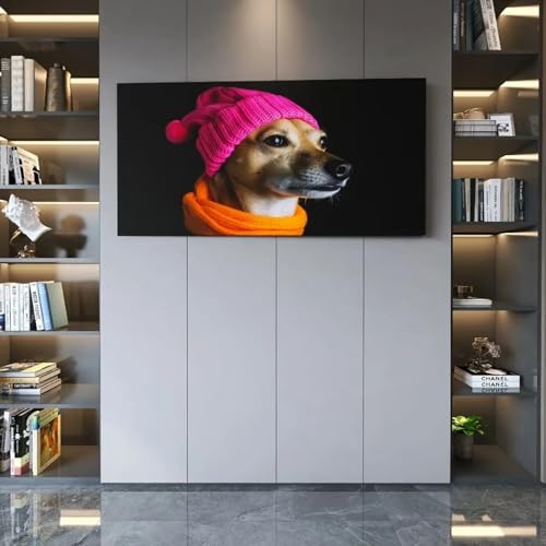 Toile de chien abstrait pour raviver un mur vide avec une décoration moderne - 3