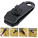 POPETPOP 4pcs Heavy Duty Tent Clips for Camping Tarp Fasteners Windproof Rope Buckles Multi-use Tent Tarp Fixers