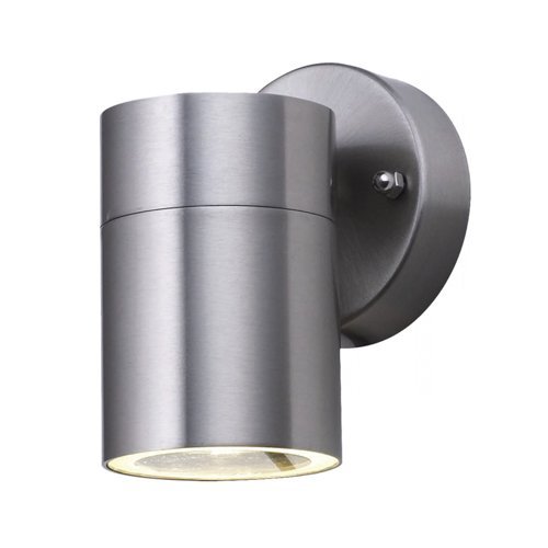 Searchlight - Foco fijo de pared para exteriores (IP44 5008-1-LED, acero inoxidable)