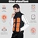 Bextcery Beheizbare Weste mit Powerbank 10000mAh, 9 Heizzonen Heizweste für Herren Damen, Heizjacke mit Powerbank, Beheizbare Jacke auf der Outdoor-Aktivitäten (XL)