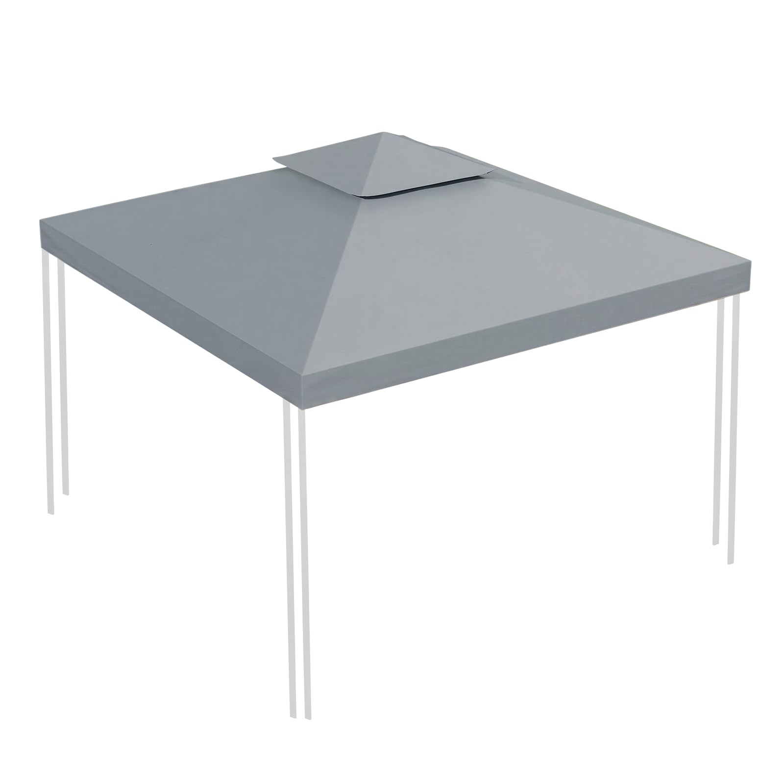 Telo di ricambio per gazebo 3x3, telo impermeabile, poliestere 300D | Telo di ricambio resistente per gazebo da giardino 3x3 m, poliestere 300D, resistente ai raggi UV, impermeabile