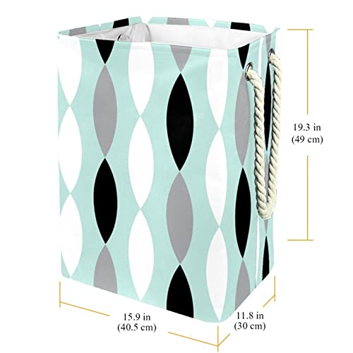 Panier à linge imperméable grand format bac à linge sale à rayures - 4