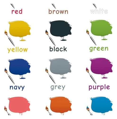 Tableau des couleurs pour enfants pour apprendre à nommer les nuances - 2