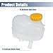 X AUTOHAUX 1 Set Radiator Coolant Expansion Header Tank Bottle with Cap for Opel for Vauxhall Combo C Corsa C MK2 Tigra 1304233 09128766