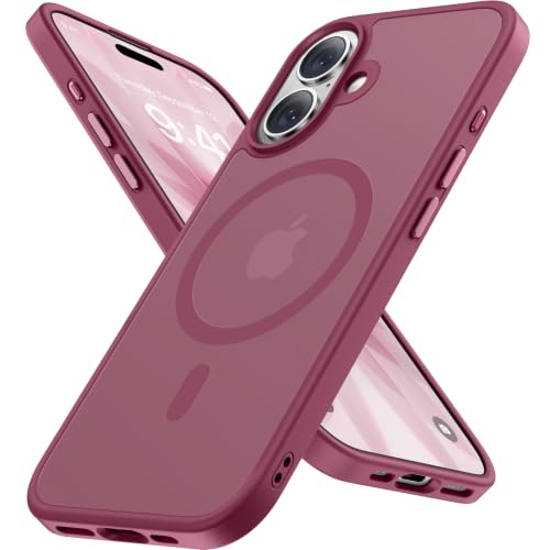 Miracase für iPhone 17 Hülle mit Magsafe TOP MIL, Weinrot – Ansicht 1