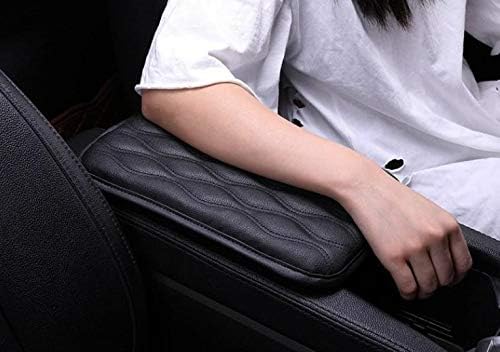 TRUE LINE Automotive Soft Leather Car Center Console Armrest Elbow Cushion Comfort Pillow Pad (Brown)