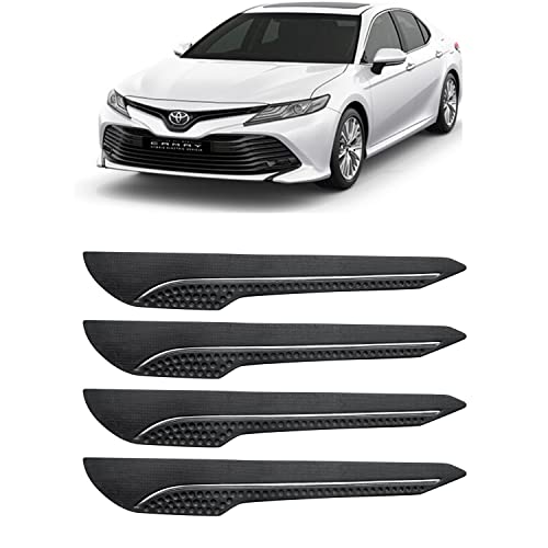 Image of AOSIS-Car Bumper Protector /Bumper Guard for Toyota Camry Hybrid Electric with Single Chrome Stripe (4-Pcs)