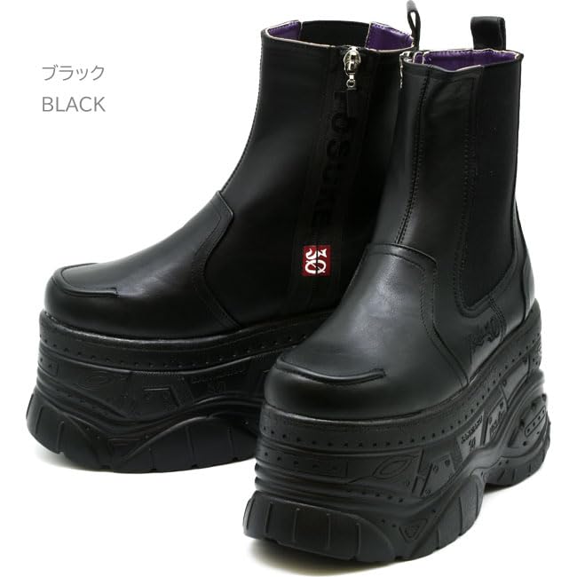 ヨースケ YOSUKE］サイドゴアブーツ 厚底ブーツ 厚底スニーカー