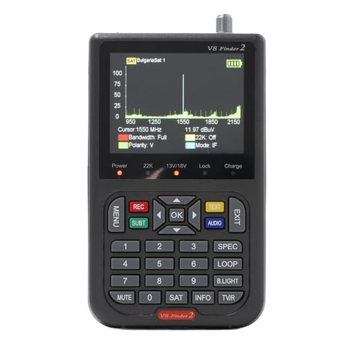 Satellite Finder Digital DVB S2X S2 Receptor de Sinal para Instalar o Analisador de Espectro de TV p