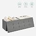 SONGMICS Banqueta de Almacenamiento, Baul con Tapa Abatible, Asiento Plegable, para Cama,...