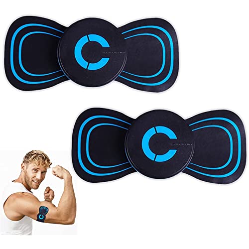 EMS Neck Acupoints Lymphvity Massage Device, EMS Neck Acupoints Massager Device, Portable Electric Pulse Neck Massage for Pain Relief, Intelligent Neck Massage with Heat (2pcs B) Cover