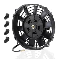 Universal-Kühlerlüfter, 8 Zoll 10 Flügel Auto-Klimaanlagenlüfter 12 V, 80 W, 2250 U/min Kfz-Kühlerlüfterzubehör Für Kühler, Automatische Kühlung, Klimaanlage