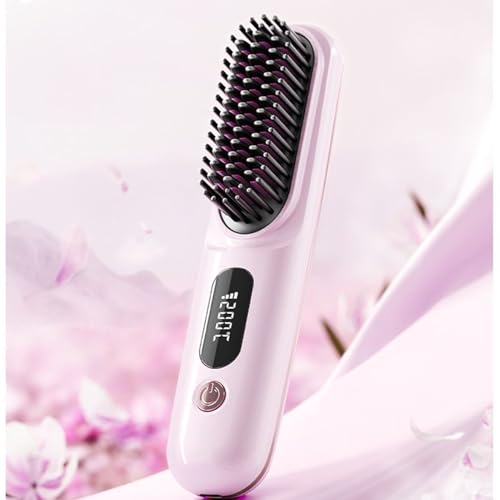 Cepillo alisador sin cable di adiós al pelo encrespado en casa 3