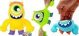 JA-RU Silly Cyclops Squishy Monster Toys for Kids (2 Units) 4.5' One Eyed Alien Action Figure Stretchy Fidget Toy. Stress Relief Anger Management Toys. Treasure Box Prizes. 4349-2s