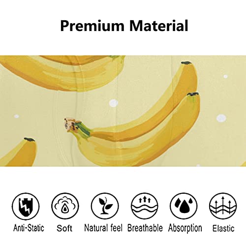 Bóxer para hombre de fruta elásticos Vnurnrn calzoncillos amarillos ropa interior cómoda 5