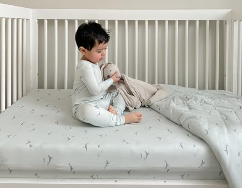 Image of gunamuna Crib Sheet - Ultra-Soft, Breathable Fitted Sheet for Standard Cribs, Cozy Sleep Surface for Babies and Toddlers, Imagine