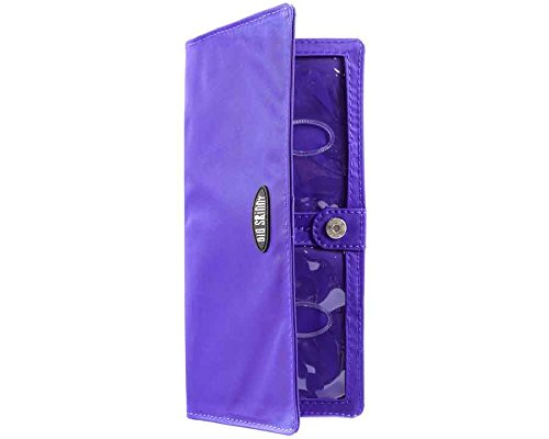 Women's Executive Bi-Fold Checkbook Slim Wallet, Holds Up to 40 Cards