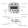 Sutekus 7 مفتاح التوقيت الرقمي النهاري DC 12V 16A مرحل تبديل الوقت القابل للبرمجة