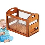 Construction robuste: Design exquis et d'excellents matériaux en bois font de ce panier miniature robuste, robuste et idéal pour une utilisation à long terme, assure la force et la longévité