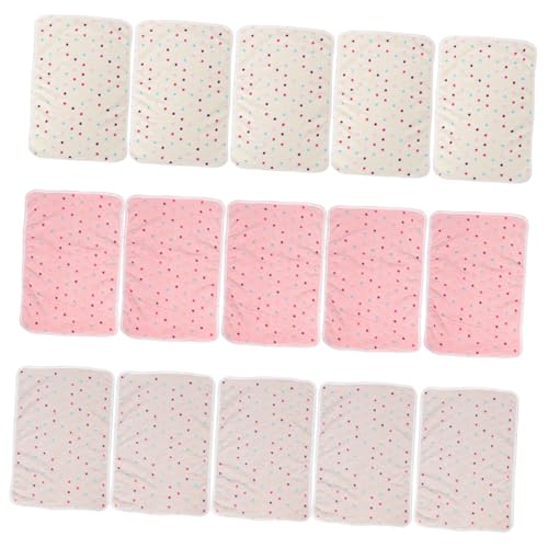INOOMP 15pcs Dog Blanket All Season Use for Small Cats and Other Small Animals High Absorbency for Pet Travel and Home Use