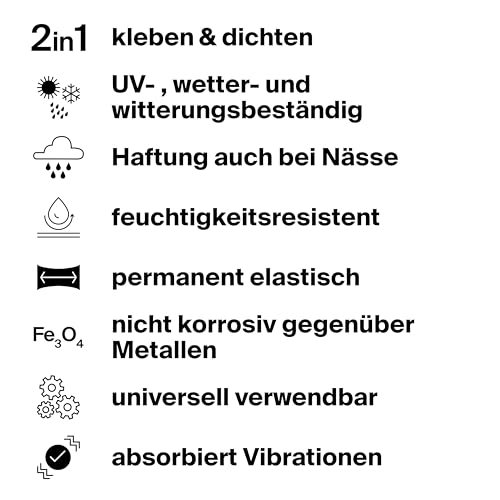 fischer Kleber GOW Dichtkleber, Tube 80ml